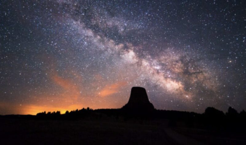 Starry night in the canyon